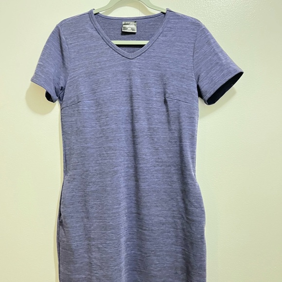 32 degrees skipper blue v neck short sleeve dress with pockets size s NWT - Picture 2 of 4